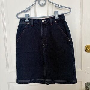 Vintage Dark Wash Polo Jeans Denim Skirt